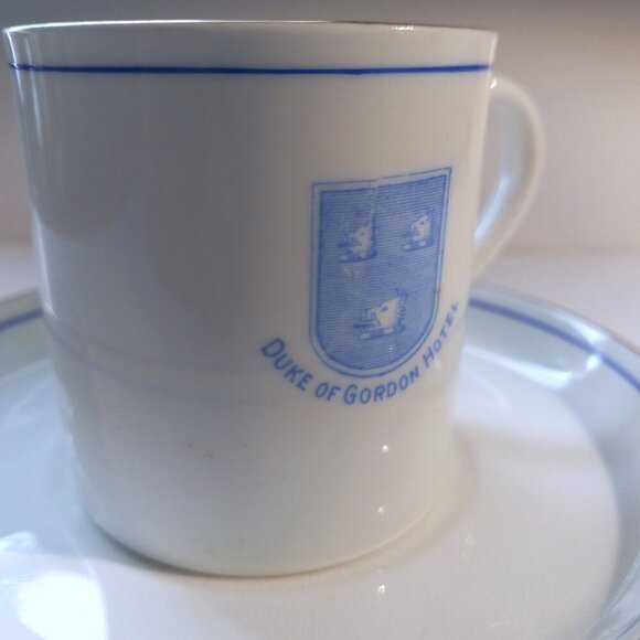 Duke Of Gordon Hotel Vintage Scottish Highlands Bone China Demitasse & Saucer - Picture 2 of 7